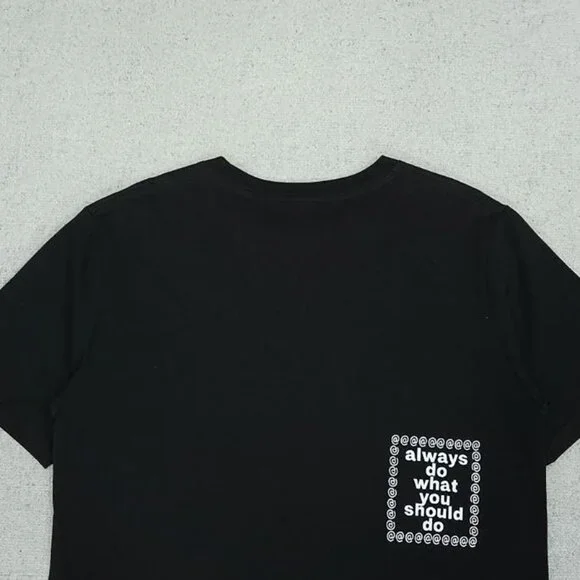 Always Black Personalized Fingerprint Short Sleeve T Shirt
